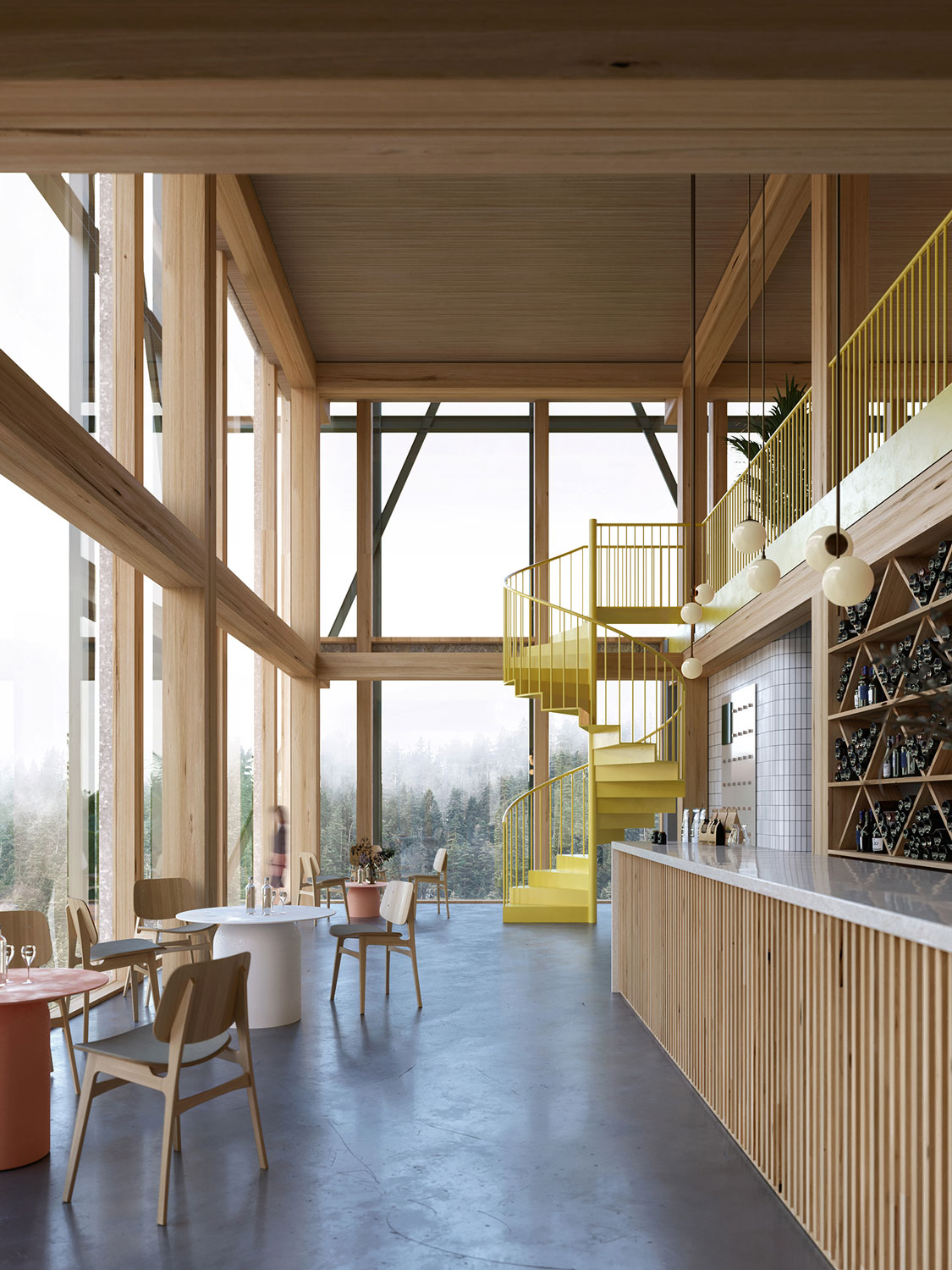 WOTSCHKE ARCHITEKTEN – CAFE, SCHATTENHALB